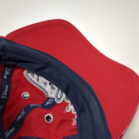 Titleist by New Era Slideback Hat Red One Size Adjustable Embroidered - Picture 9 of 11